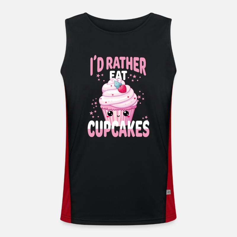Cupcake Kawaii Men's Functional Contrast Tank Top 