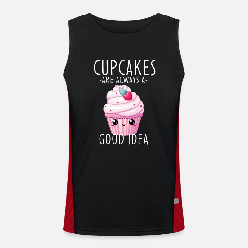 Cupcake Kawaii Men's Functional Contrast Tank Top 