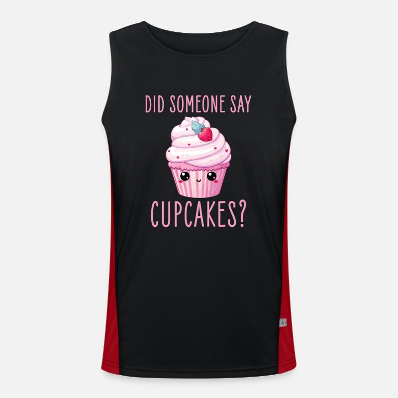 Cupcake Kawaii Men's Functional Contrast Tank Top 