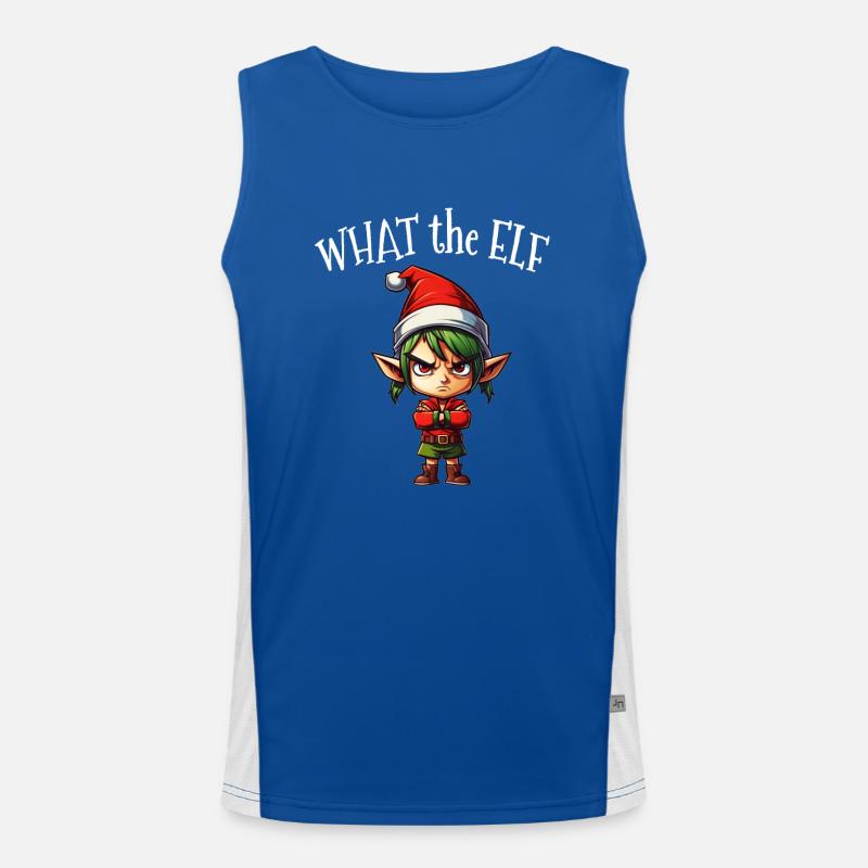 What the Elf - Mignon Elfe drôle pour Noël d’hiver Débardeur respirant contrasté Homme 
