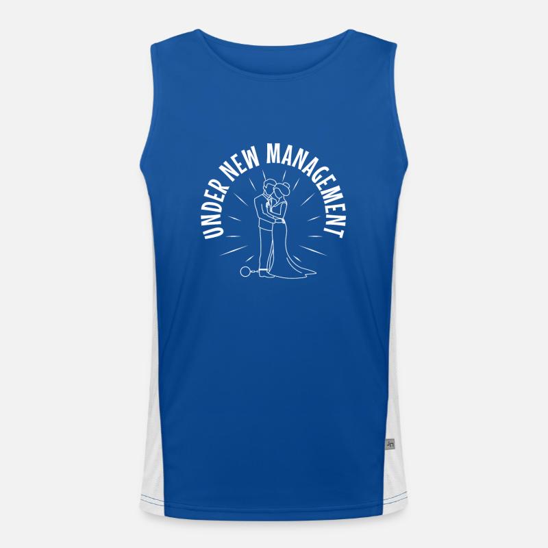 Onder Nieuw Management bruidegom Functionele contrasterende tanktop voor mannen 