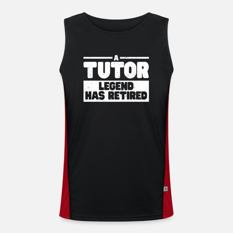 Tutor Geschenk Tutor Funktionelles Kontrast-Tank Top für Männer 