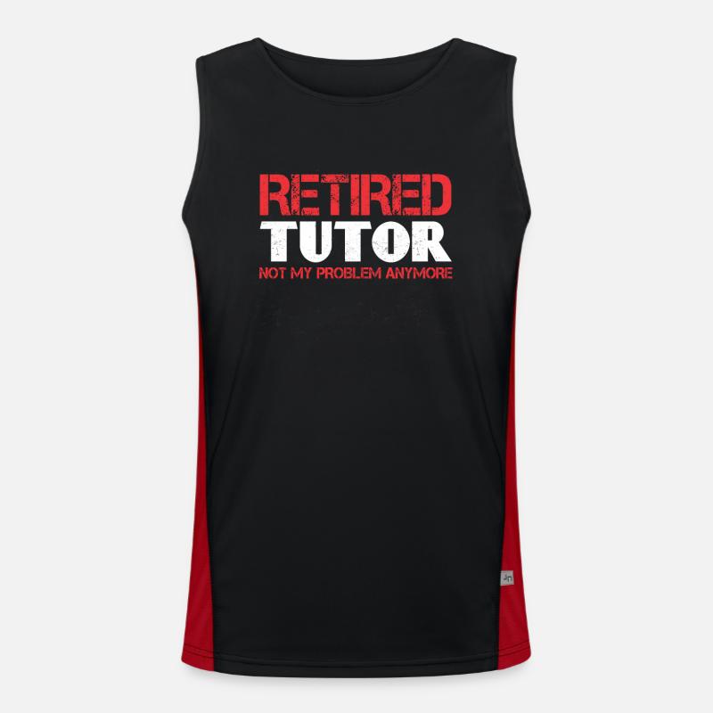 Tutor Geschenk Tutor Funktionelles Kontrast-Tank Top für Männer 