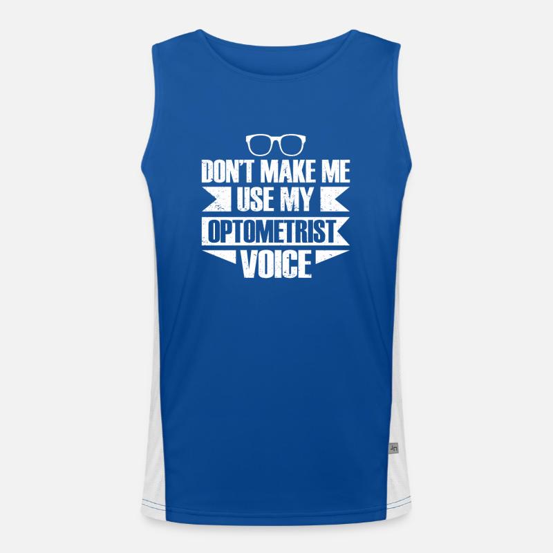 Optiker Geschenk Optometrie Funktionelles Kontrast-Tank Top für Männer 