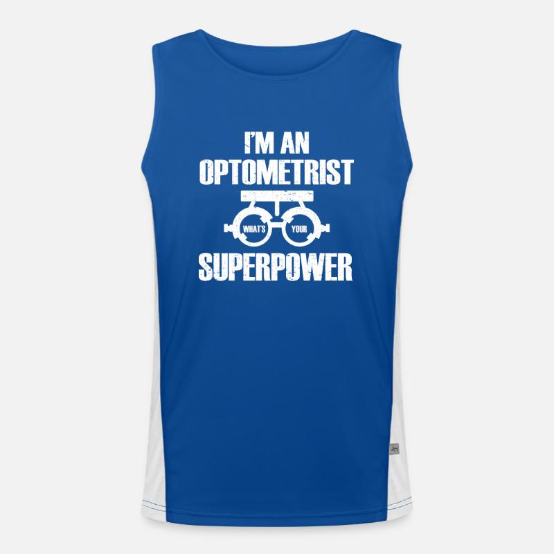 Optiker Geschenk Optometrie Funktionelles Kontrast-Tank Top für Männer 