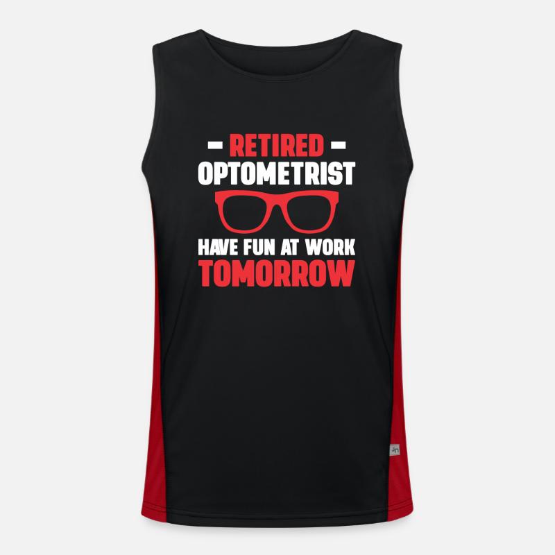 Optiker Geschenk Optometrie Funktionelles Kontrast-Tank Top für Männer 