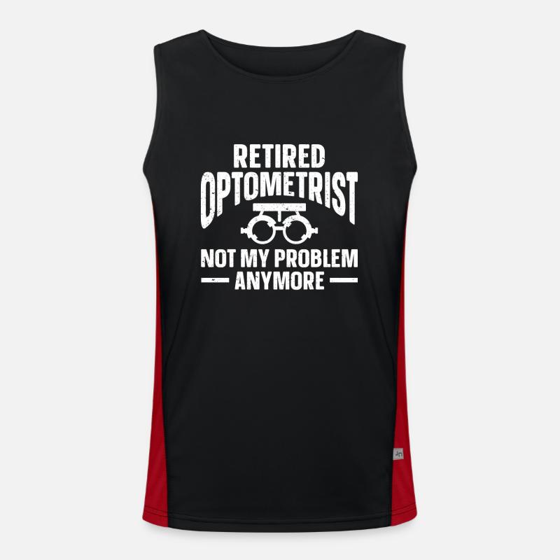 Optiker Geschenk Optometrie Funktionelles Kontrast-Tank Top für Männer 