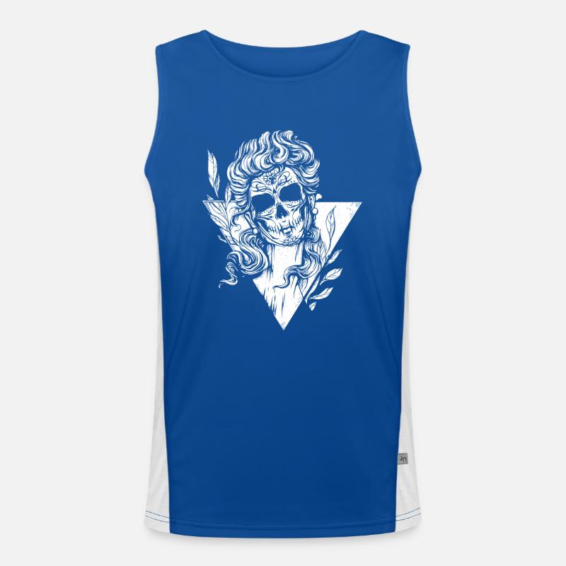 Widows weed - Día de Muertos Funktionelles Kontrast-Tank Top für Männer 