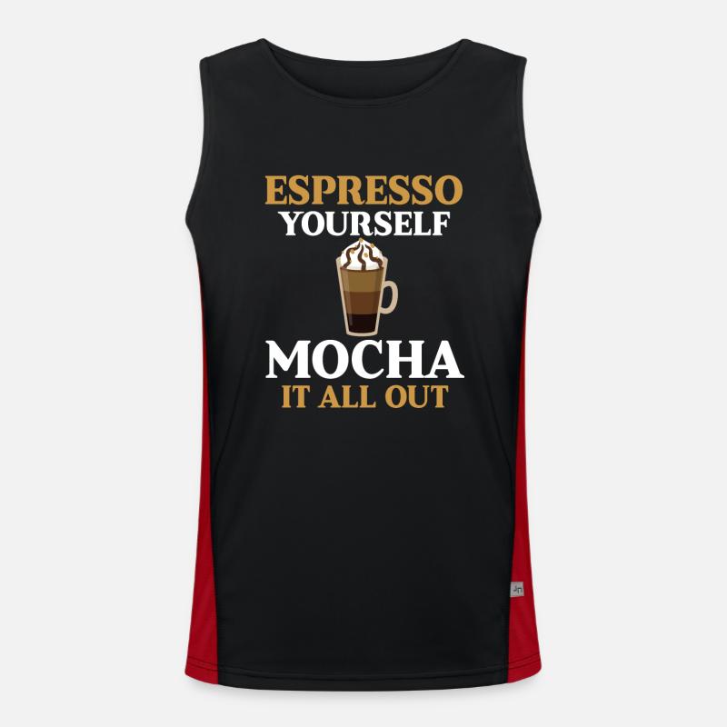 Café Moka Débardeur respirant contrasté Homme 
