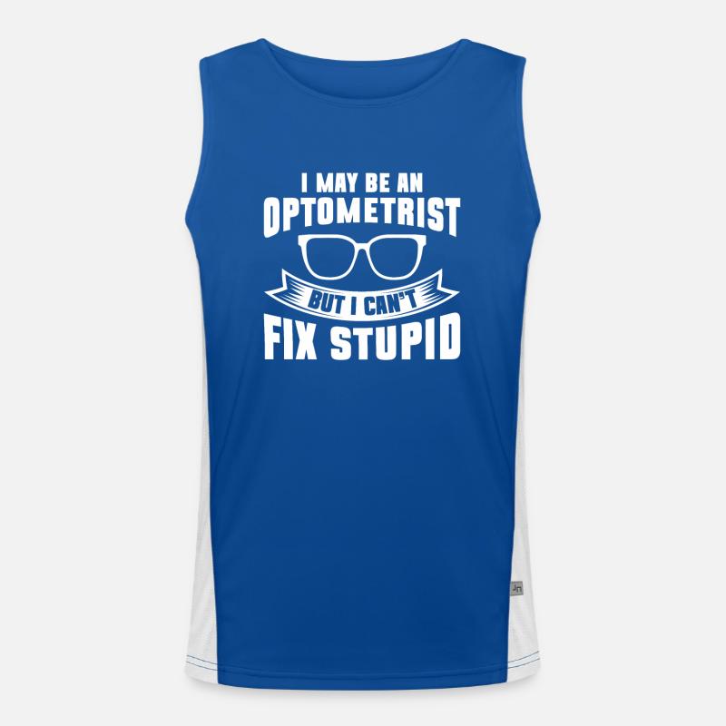 Optiker Geschenk Optometrie Funktionelles Kontrast-Tank Top für Männer 