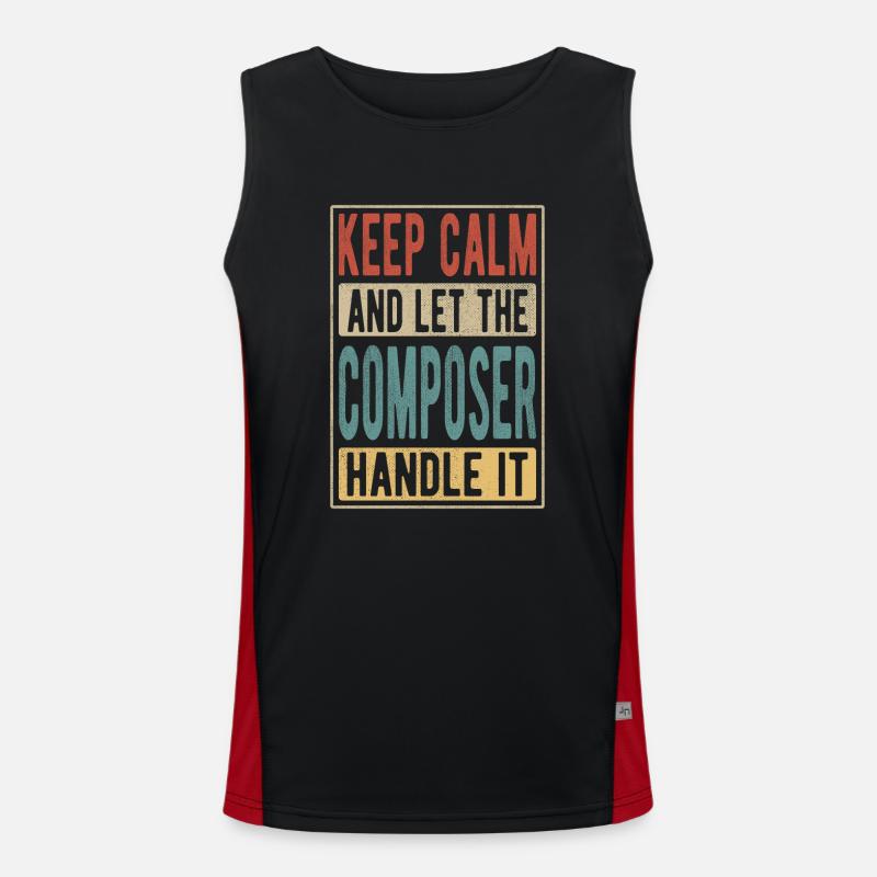 Composer Retro Gift Men's Functional Contrast Tank Top 