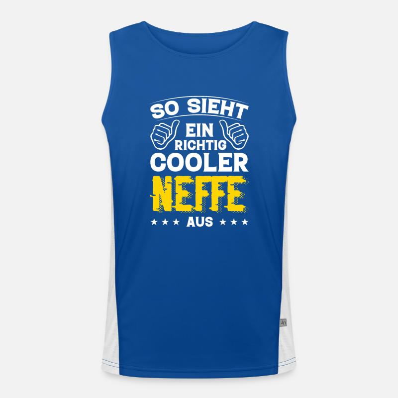 Neffe Neffe Geburtstag Neffe Sprüche Bester Neffe Funktionelles Kontrast-Tank Top für Männer 