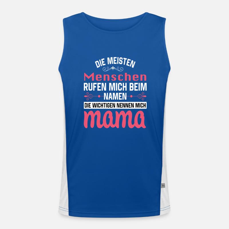 Mama Mutter Muttertag Mutter Geburtstag Funktionelles Kontrast-Tank Top für Männer 