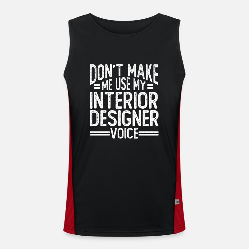 Interior Designer Gift Interior Decoration Designer Men's Functional Contrast Tank Top 