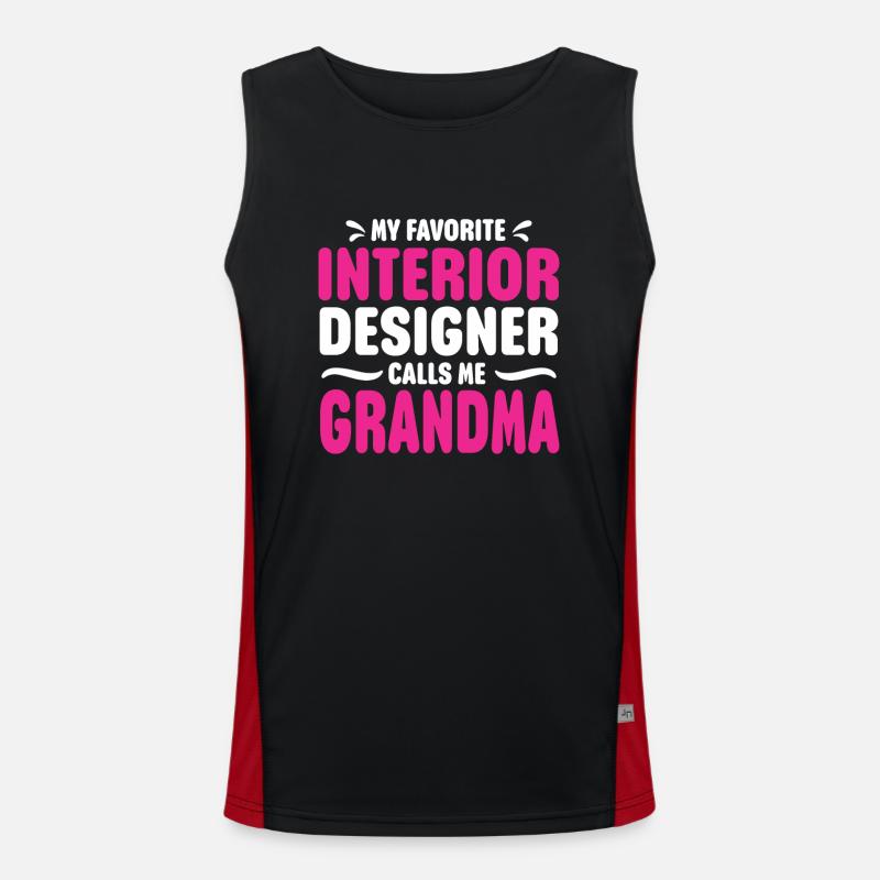 Interior Designer Gift Interior Decoration Designer Men's Functional Contrast Tank Top 