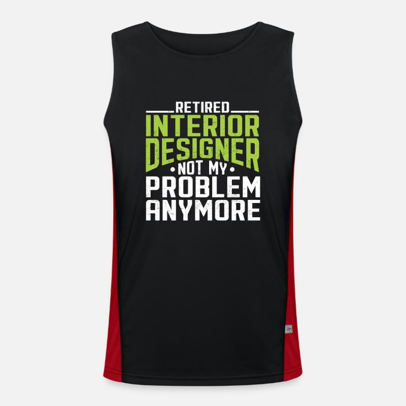 Interior Designer Gift Interior Decoration Designer Men's Functional Contrast Tank Top 