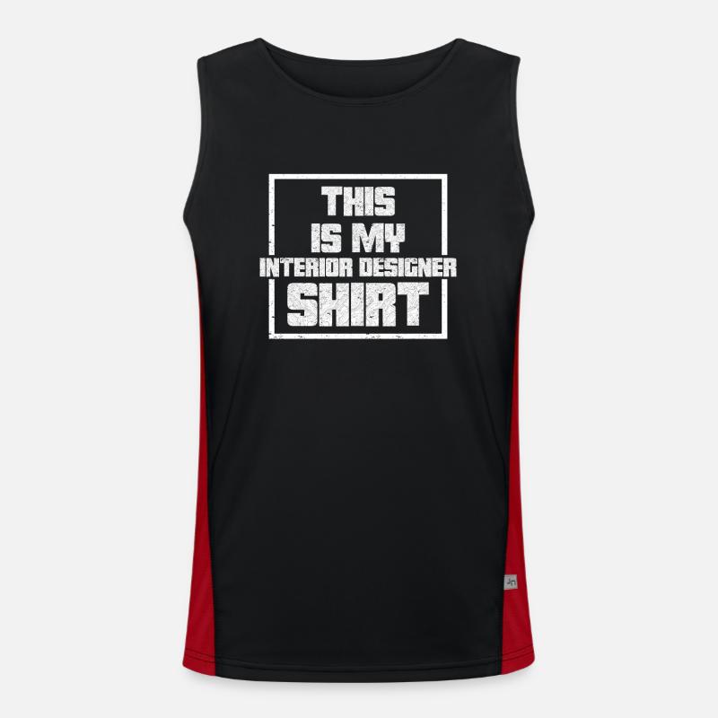 Interior Designer Gift Interior Decoration Designer Men's Functional Contrast Tank Top 