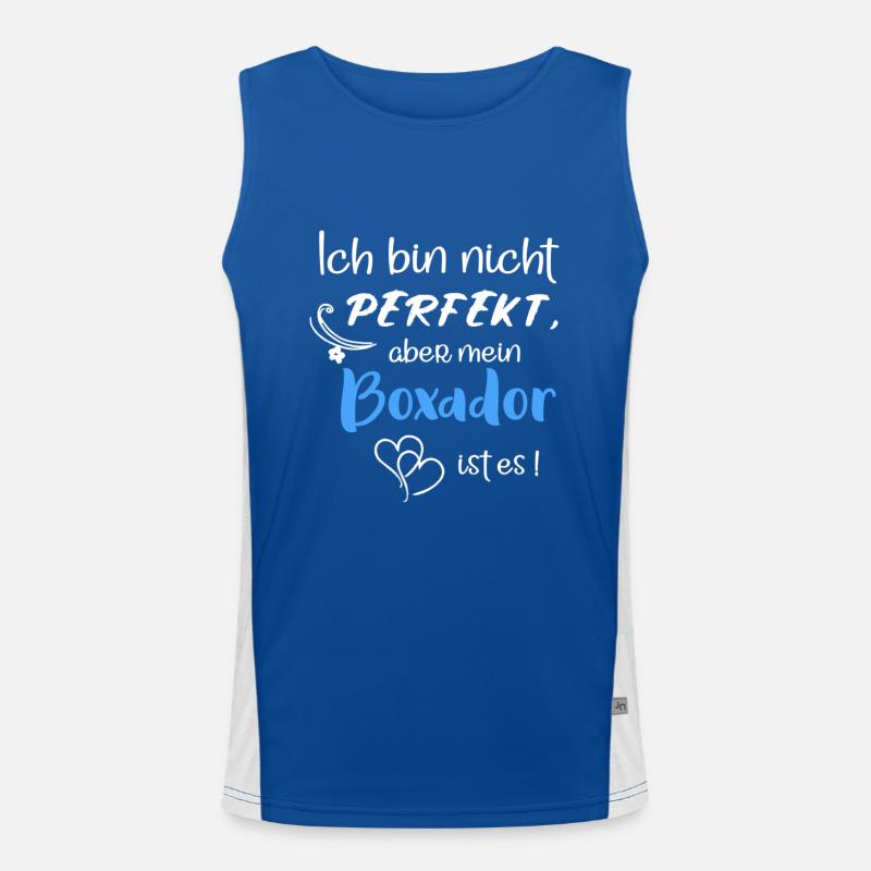 Perfekter Boxador - Boxer Labrador Mix Funktionelles Kontrast-Tank Top für Männer 