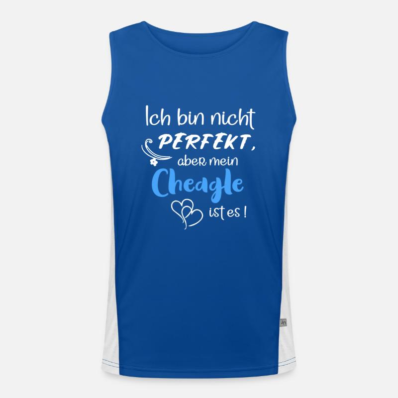 Perfekter Cheagle - Chihuahua Beagle Mix Funktionelles Kontrast-Tank Top für Männer 