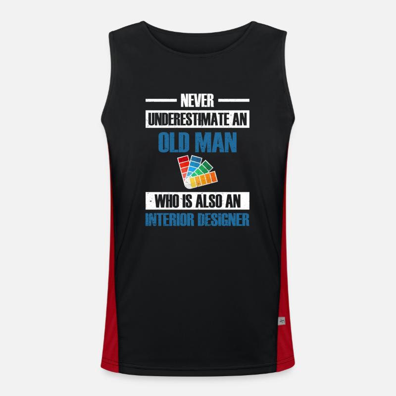 Interior Designer Gift Interior Decoration Designer Men's Functional Contrast Tank Top 