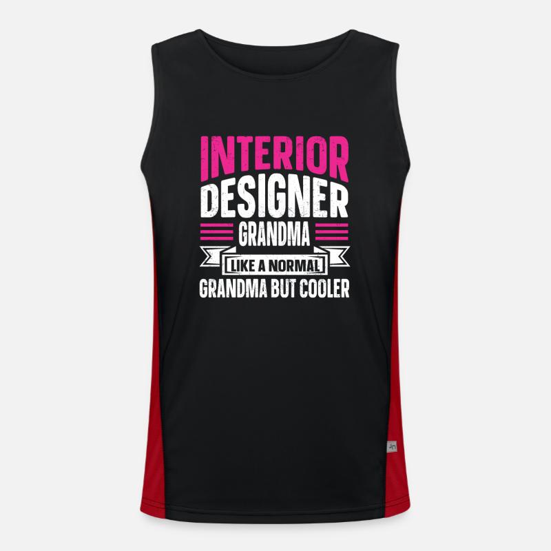 Interior Designer Gift Interior Decoration Designer Men's Functional Contrast Tank Top 