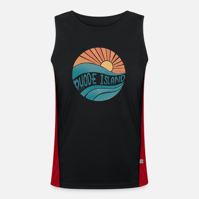 Rhode Island Men's Functional Contrast Tank Top 