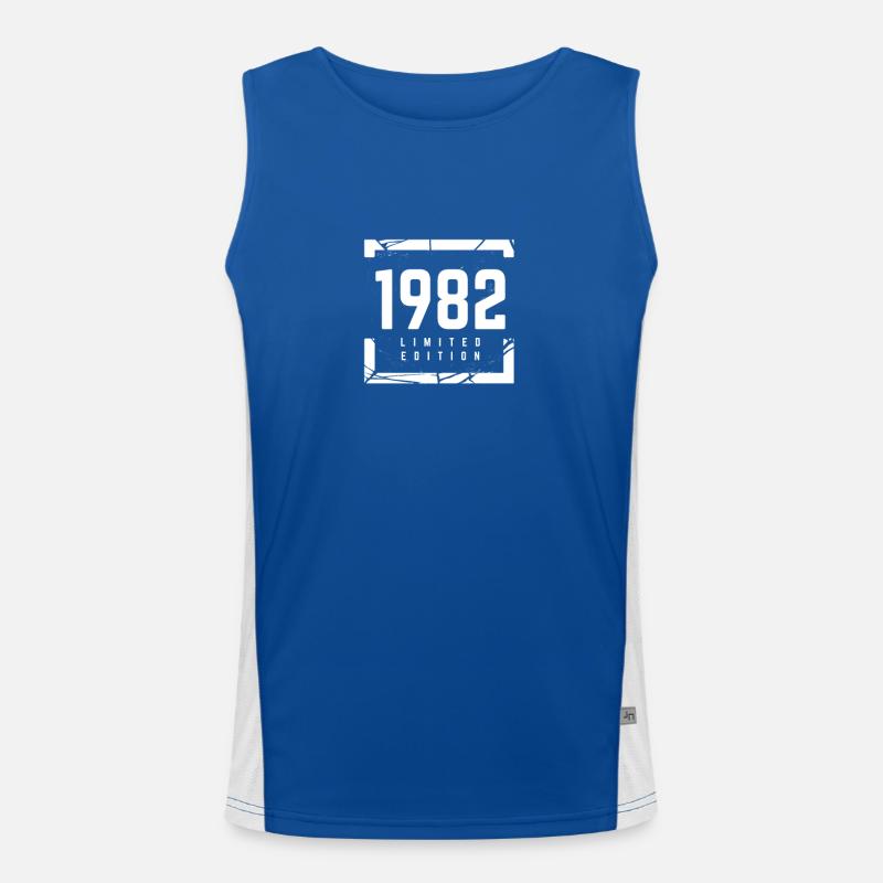 1982 Limitierte Auflage Funktionelles Kontrast-Tank Top für Männer 