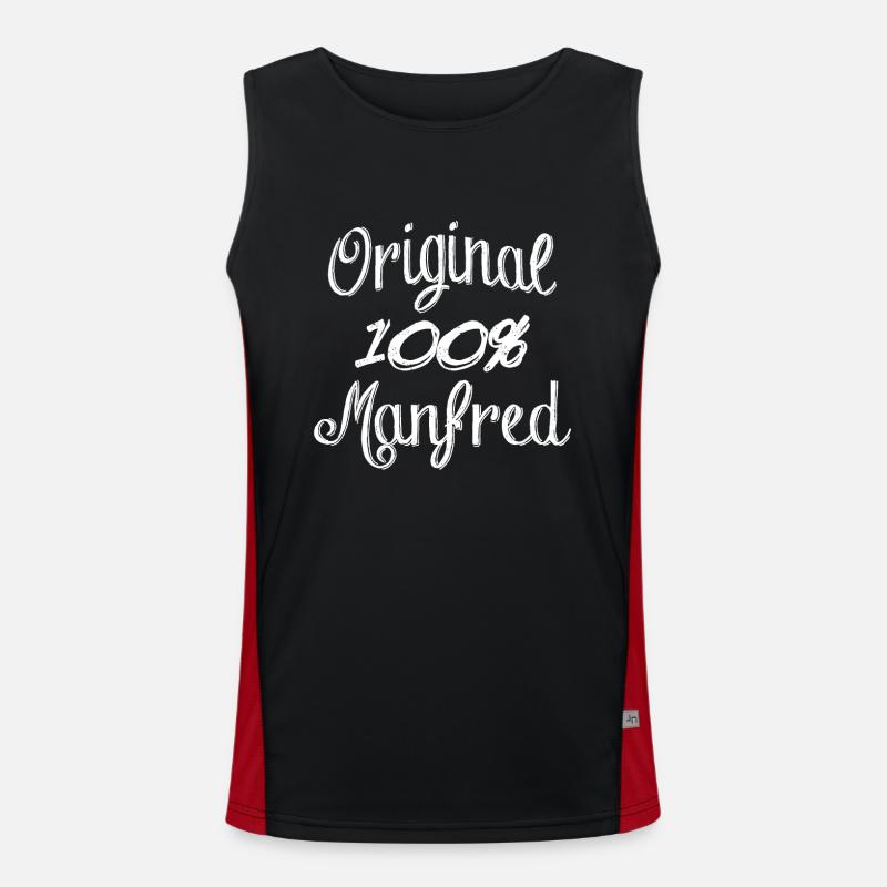 100% Original Manfred Funktionelles Kontrast-Tank Top für Männer 