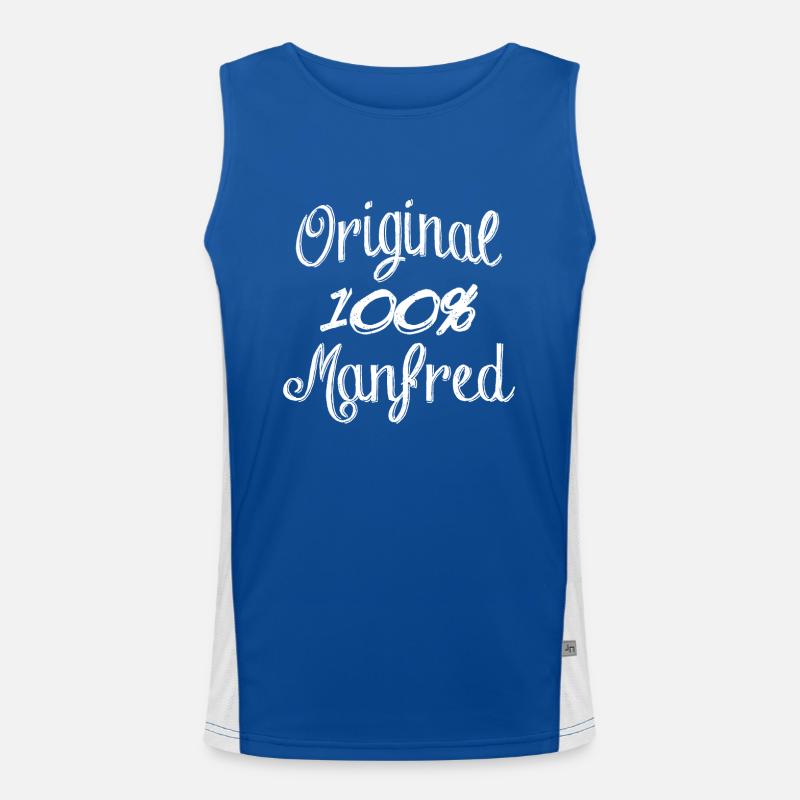 100% Original Manfred Funktionelles Kontrast-Tank Top für Männer 