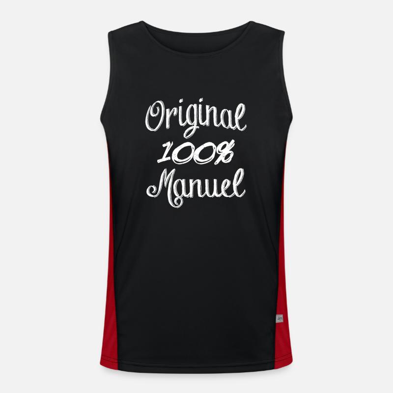 100% Original Manuel Funktionelles Kontrast-Tank Top für Männer 