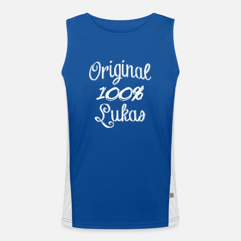 100% Original Lukas Men's Functional Contrast Tank Top 