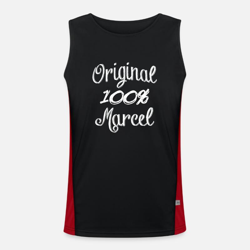 100% Original Marcel Funktionelles Kontrast-Tank Top für Männer 