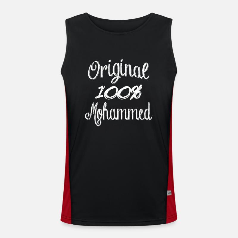 Original 100% Mohammed Funktionelles Kontrast-Tank Top für Männer 