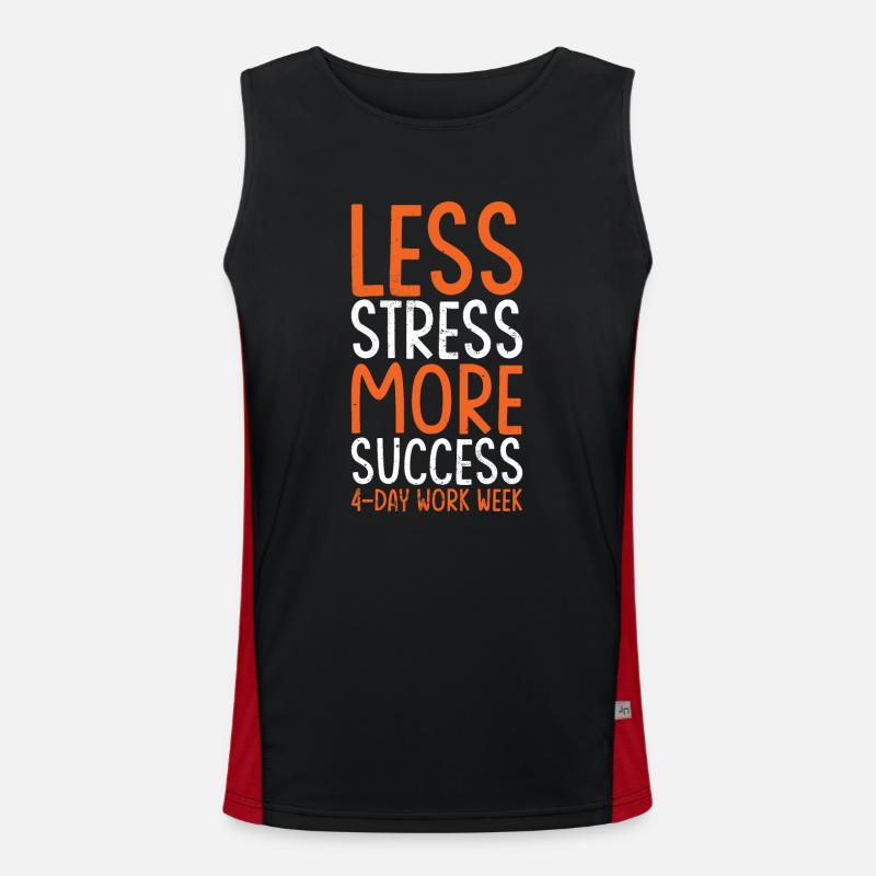 4 days a week Men's Functional Contrast Tank Top 