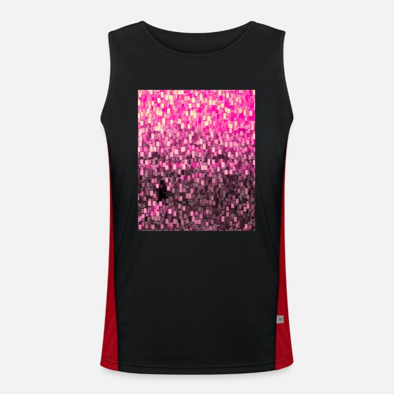 Cube Sunset 2 3 Men's Functional Contrast Tank Top 