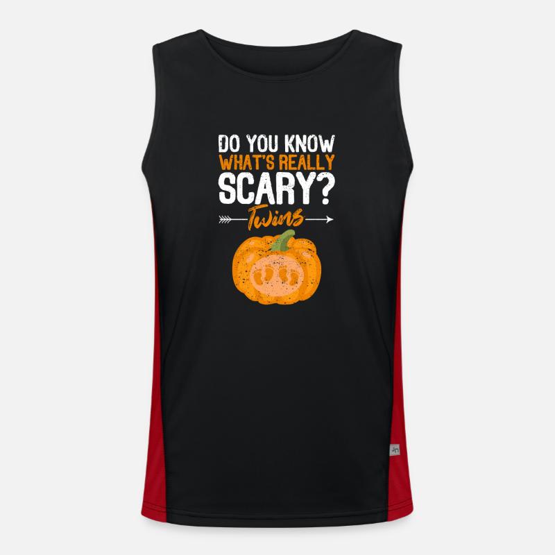 Do you know what is really scary Gemini Men's Functional Contrast Tank Top 