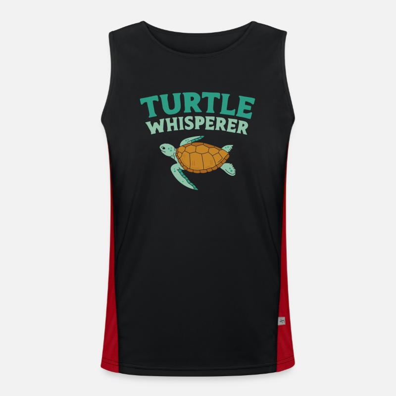 Sea Turtle Tortoise Turtle Funktionelles Kontrast-Tank Top für Männer 