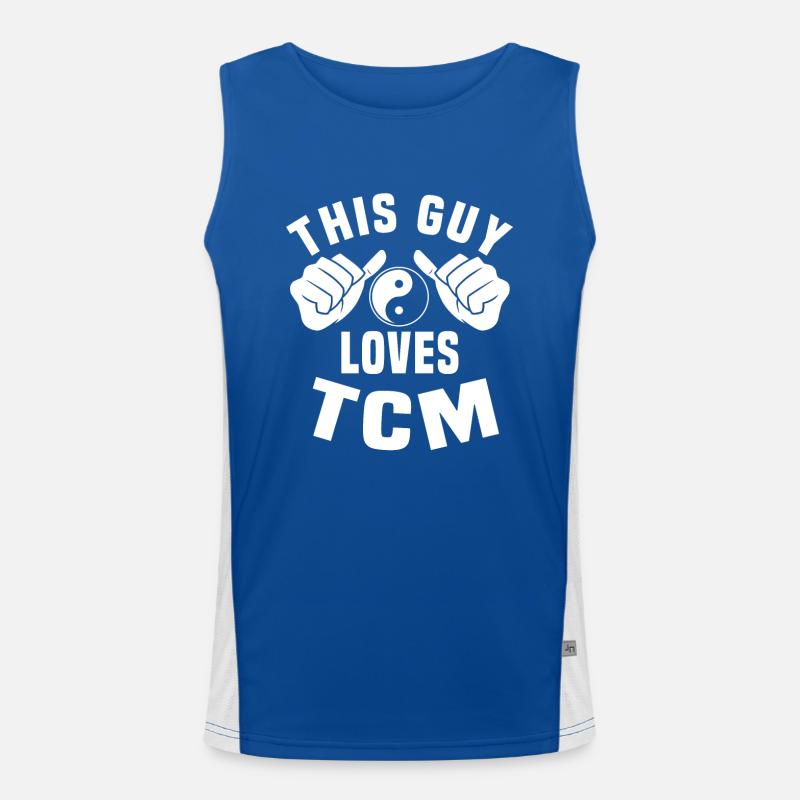 Ce gars aime tcm Débardeur respirant contrasté Homme 