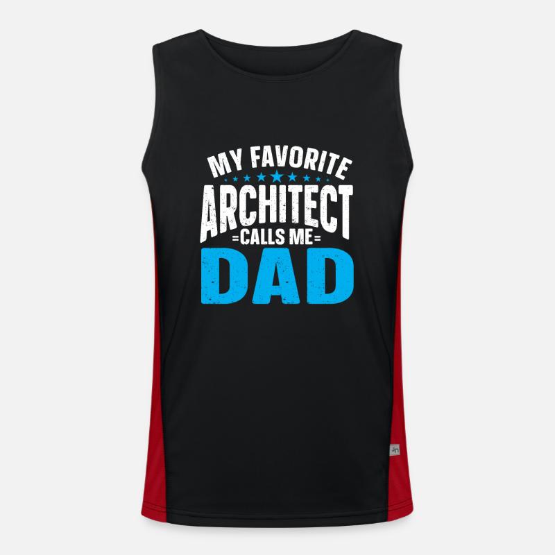 Cadeau d’architecte, amoureux de l’architecture Débardeur respirant contrasté Homme 
