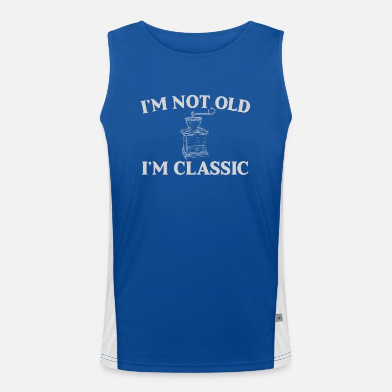 Classic Hand Grinder Coffee Coffee Grinder Men's Functional Contrast Tank Top 