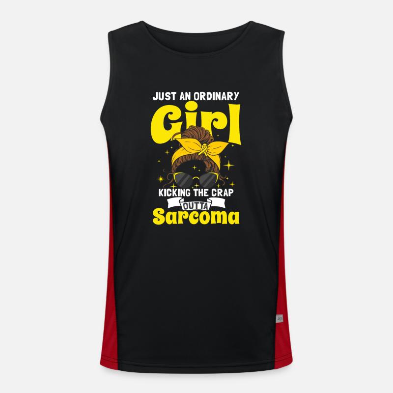 Sarkom-Mädchen Funktionelles Kontrast-Tank Top für Männer 