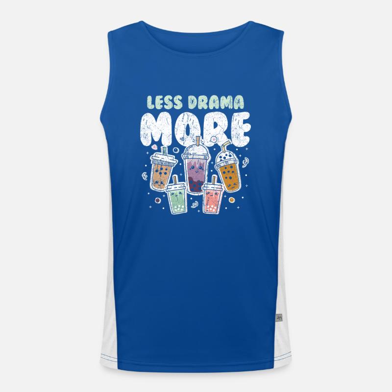 Bubble Tea Boba Tee Kawaii Funktionelles Kontrast-Tank Top für Männer 