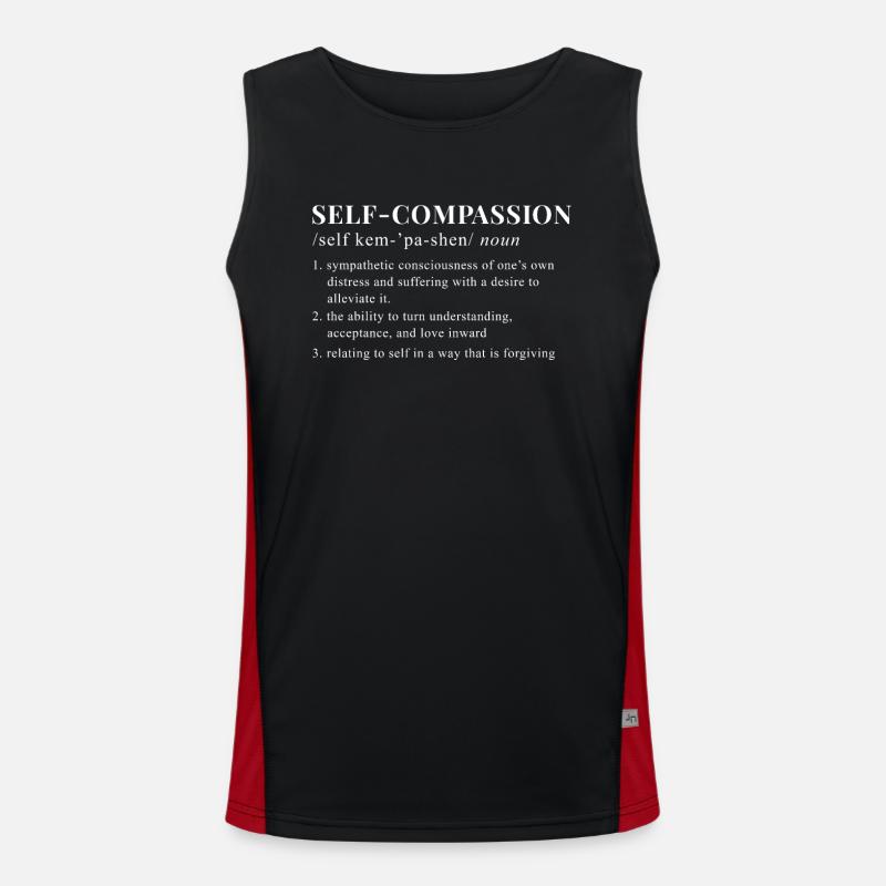 Mindfulness Dire auto-compassion Débardeur respirant contrasté Homme 