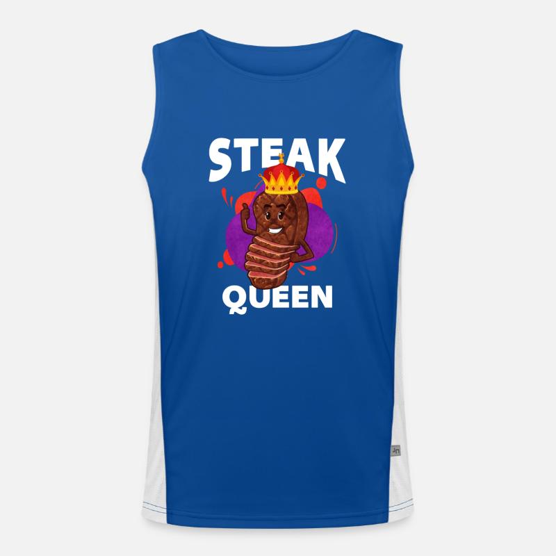 Steak Funktionelles Kontrast-Tank Top für Männer 