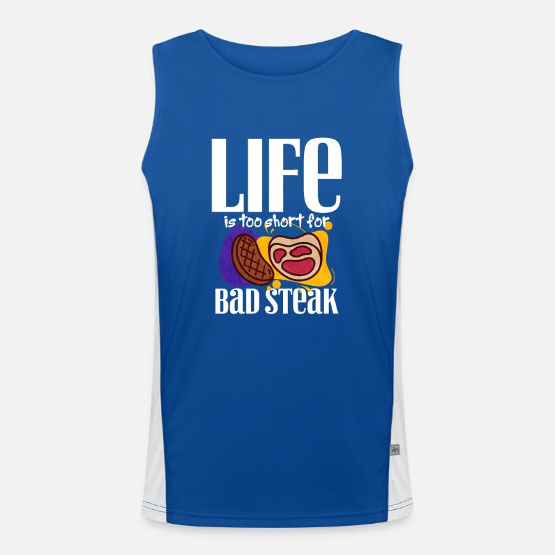 Steak Funktionelles Kontrast-Tank Top für Männer 