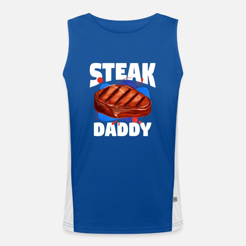 Steak Funktionelles Kontrast-Tank Top für Männer 
