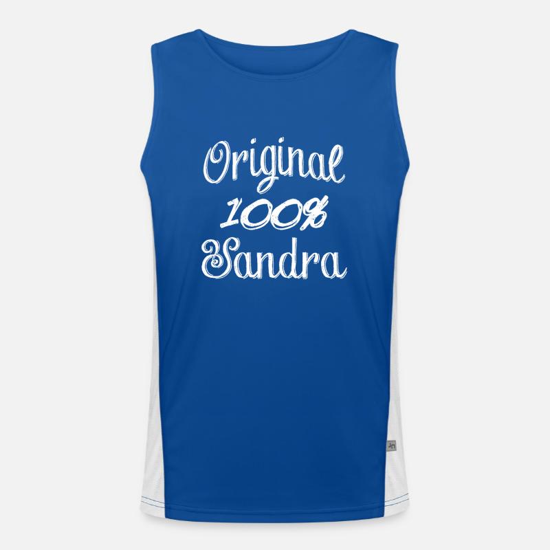 Original 100% Sandra Funktionelles Kontrast-Tank Top für Männer 