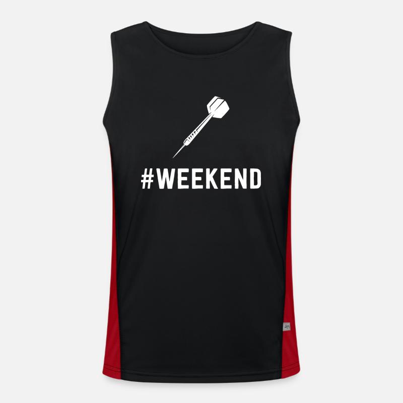Wochenende - Dart - Funktionelles Kontrast-Tank Top für Männer 