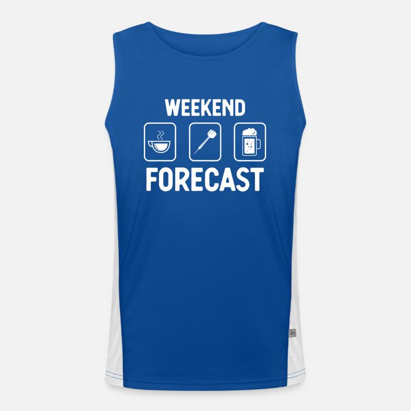 Weekend Forecast - Darts - Men's Functional Contrast Tank Top 