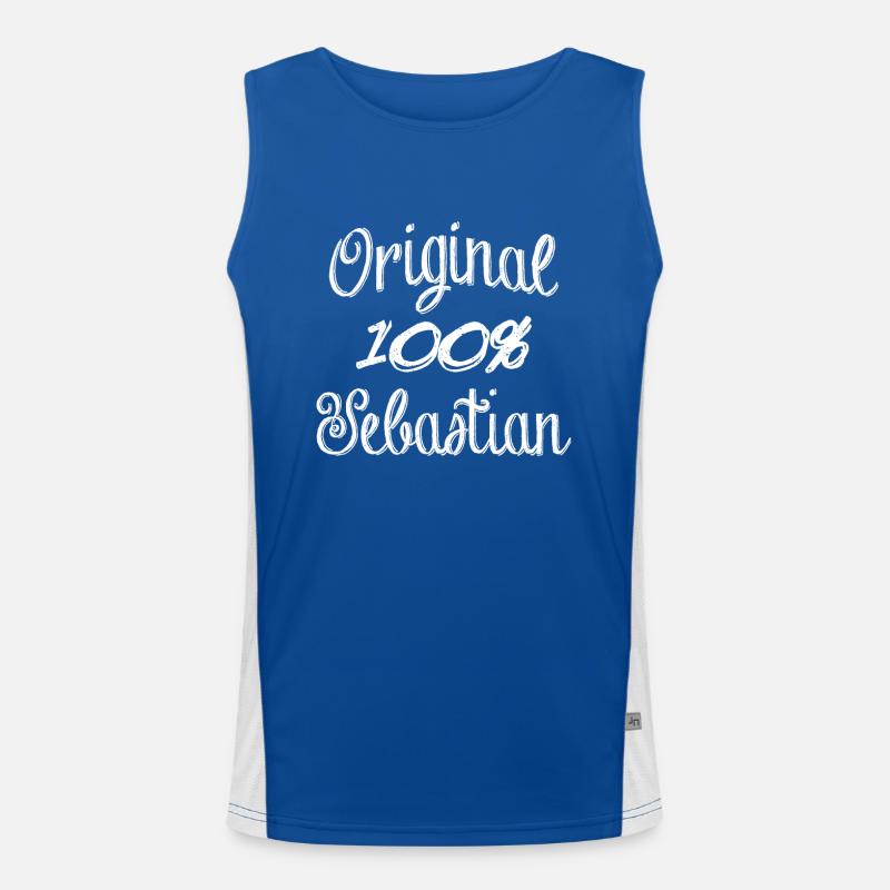 Original 100% Sebastian Funktionelles Kontrast-Tank Top für Männer 